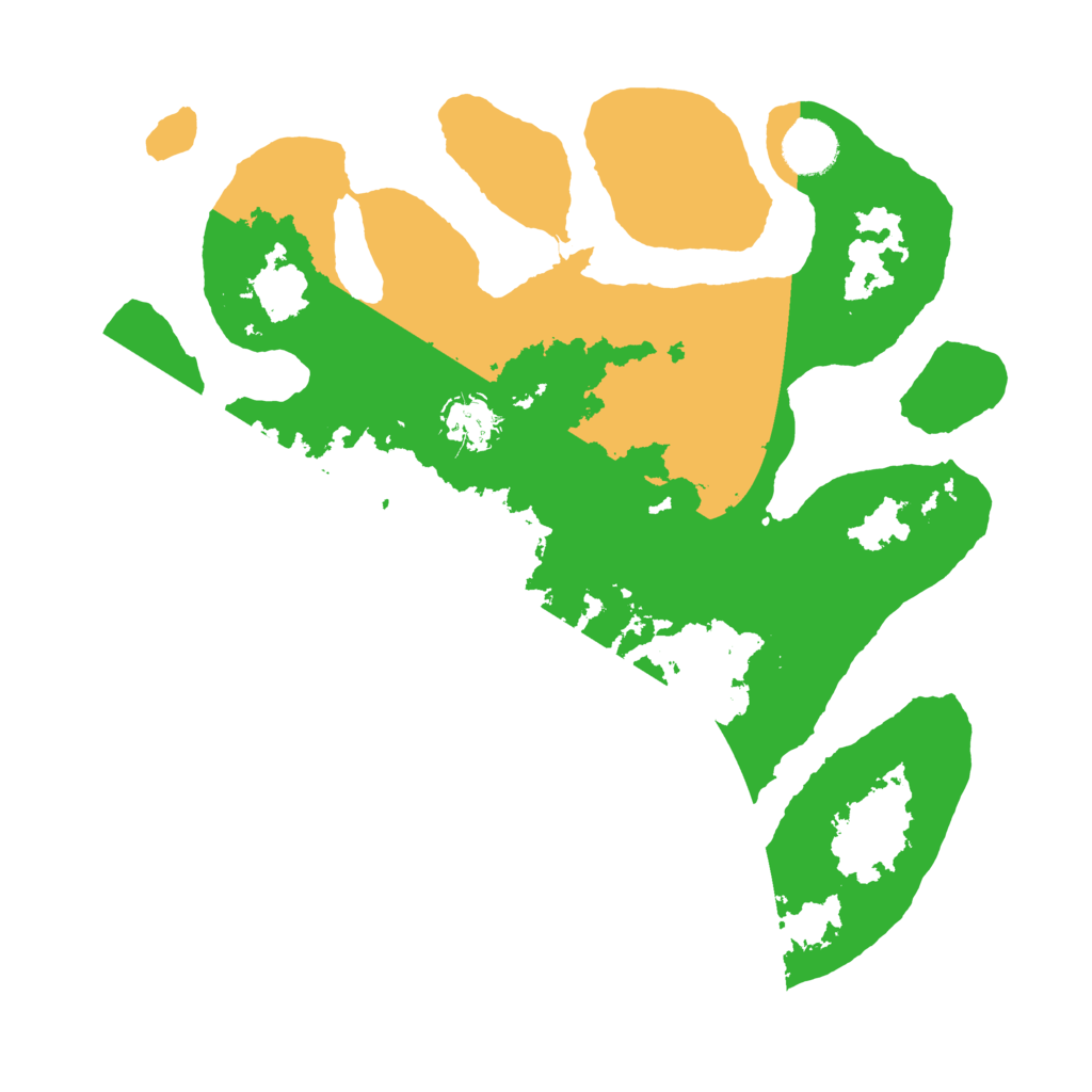 Biome Rust Map: Barren, Size: 3500, Seed: 3267335