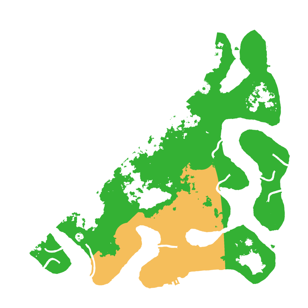 Biome Rust Map: Procedural Map, Size: 3800, Seed: 1706609
