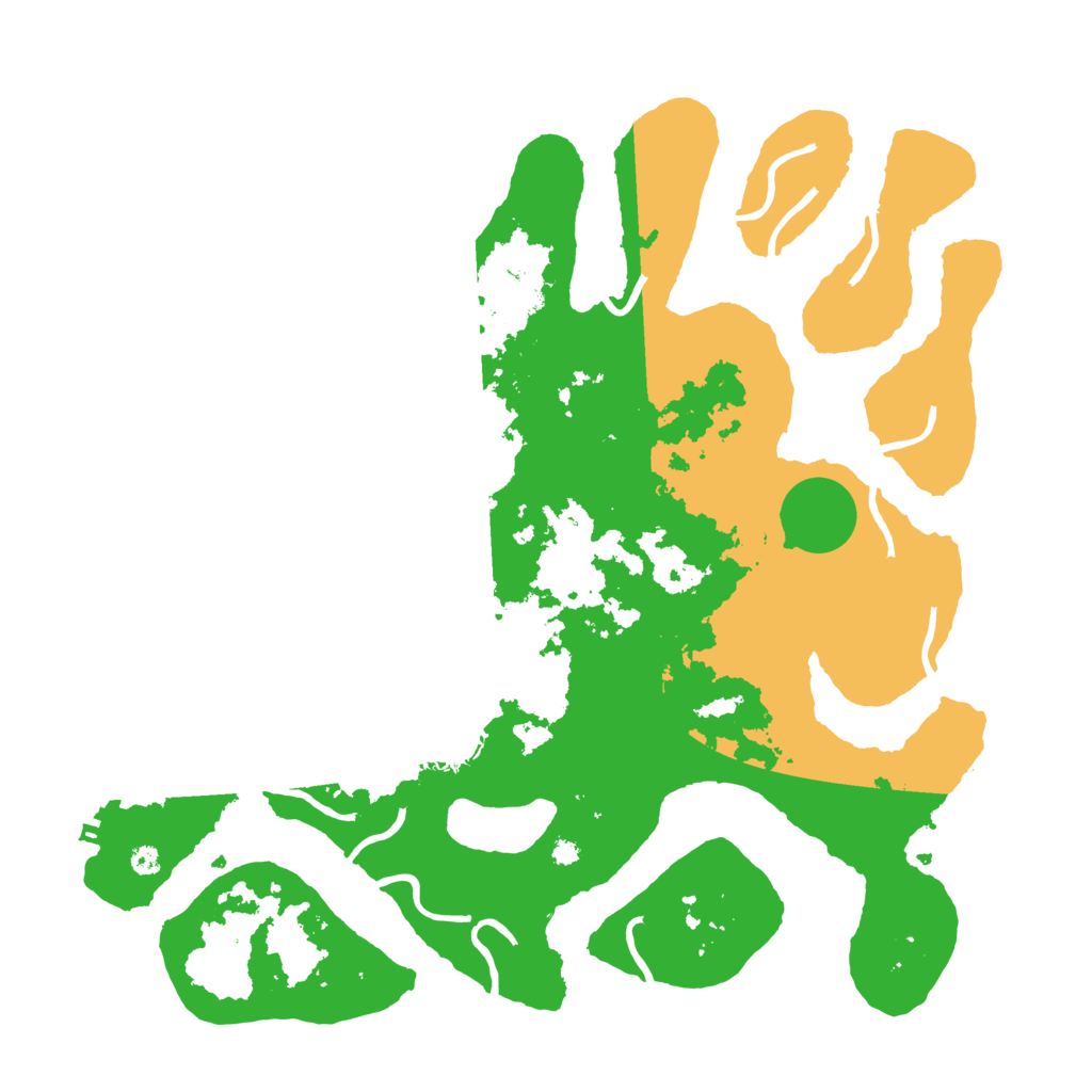 Biome Rust Map: Procedural Map, Size: 3800, Seed: 2421497