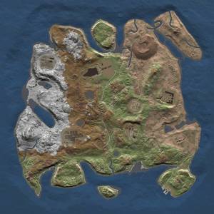 Thumbnail Rust Map: Procedural Map, Size: 3500, Seed: 200, 14 Monuments