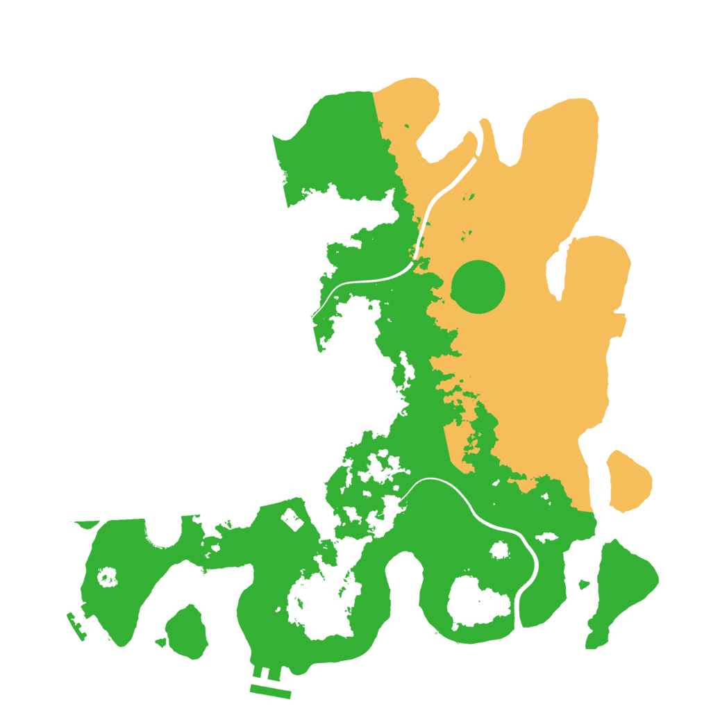 Biome Rust Map: Procedural Map, Size: 3500, Seed: 200