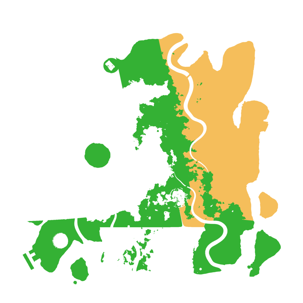 Biome Rust Map: Procedural Map, Size: 3500, Seed: 200