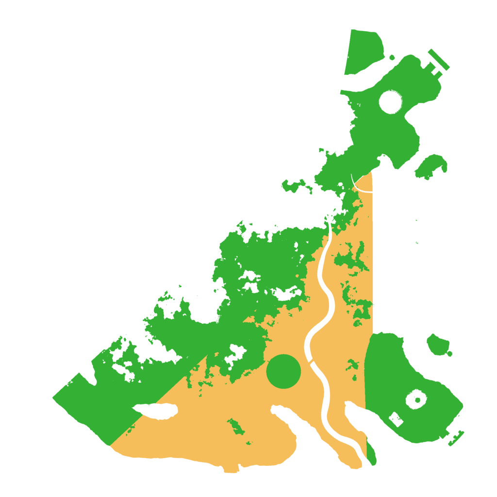 Biome Rust Map: Procedural Map, Size: 3800, Seed: 2476685