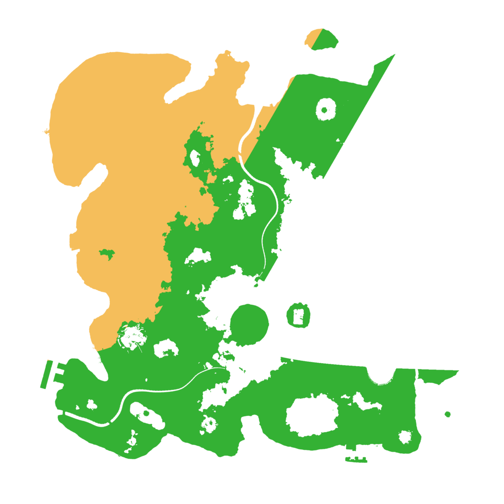 Biome Rust Map: Procedural Map, Size: 3500, Seed: 6350570