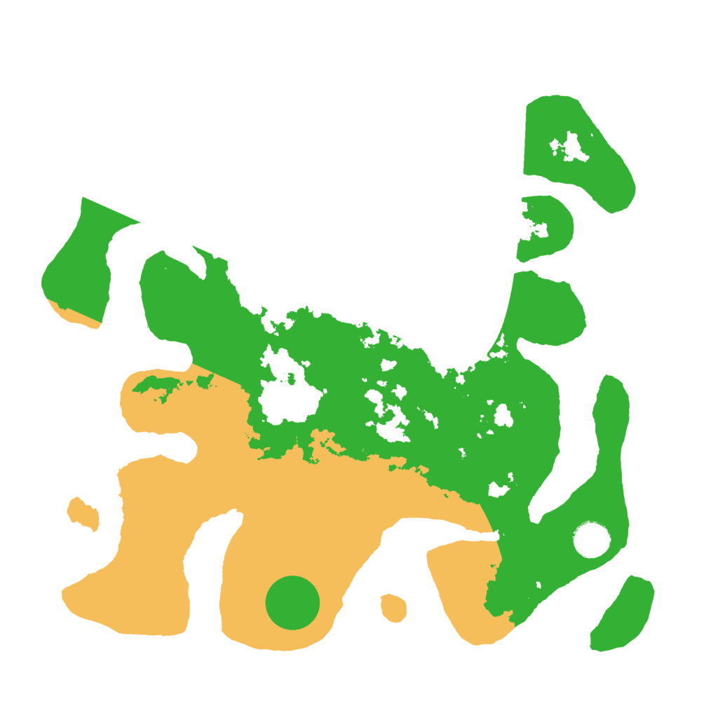 Biome Rust Map: Barren, Size: 3500, Seed: 1071578