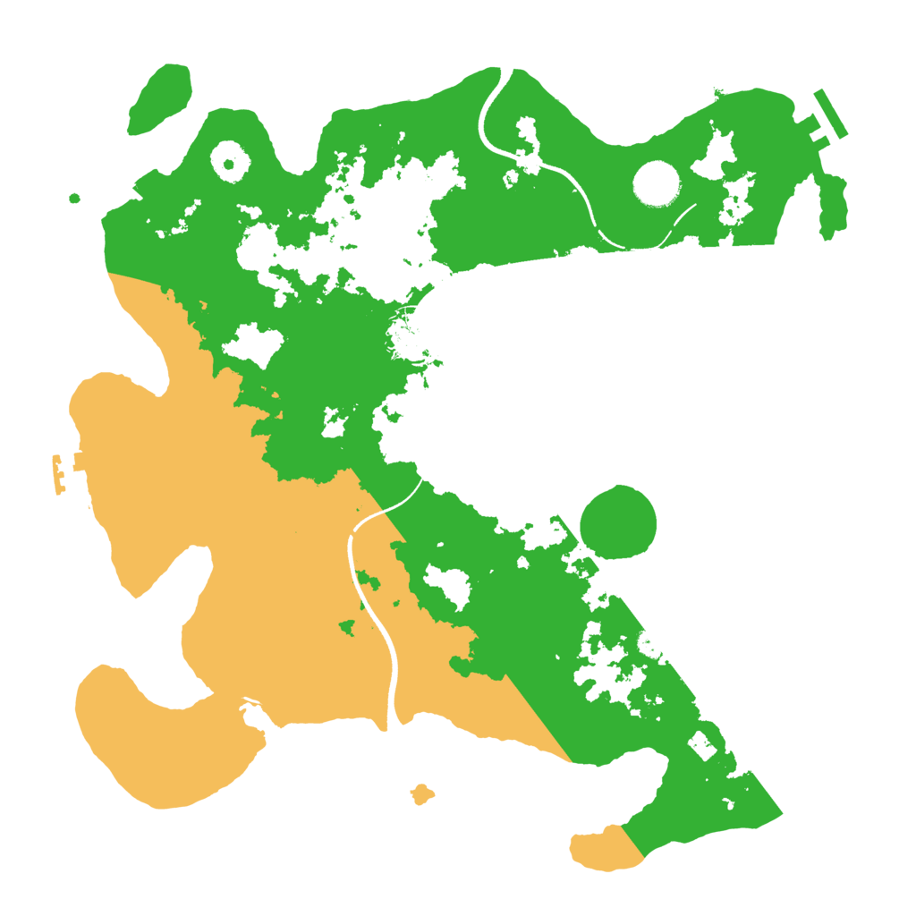 Biome Rust Map: Procedural Map, Size: 3500, Seed: 4116301
