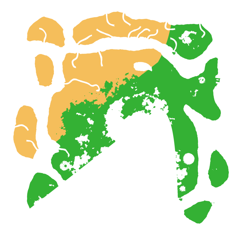 Biome Rust Map: Procedural Map, Size: 3800, Seed: 1079262