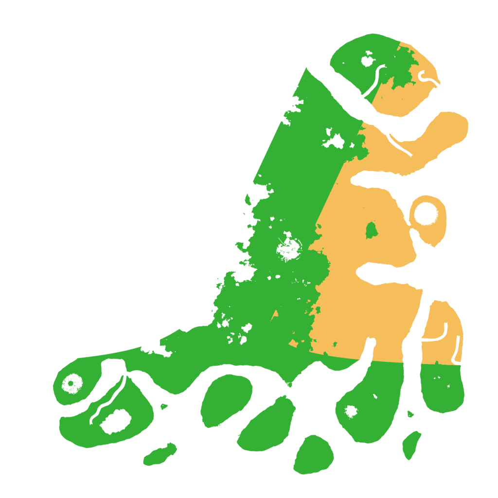 Biome Rust Map: Procedural Map, Size: 3800, Seed: 1313563