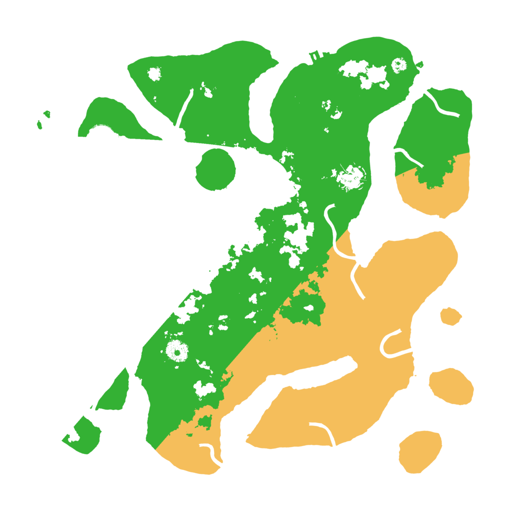 Biome Rust Map: Procedural Map, Size: 3500, Seed: 578250