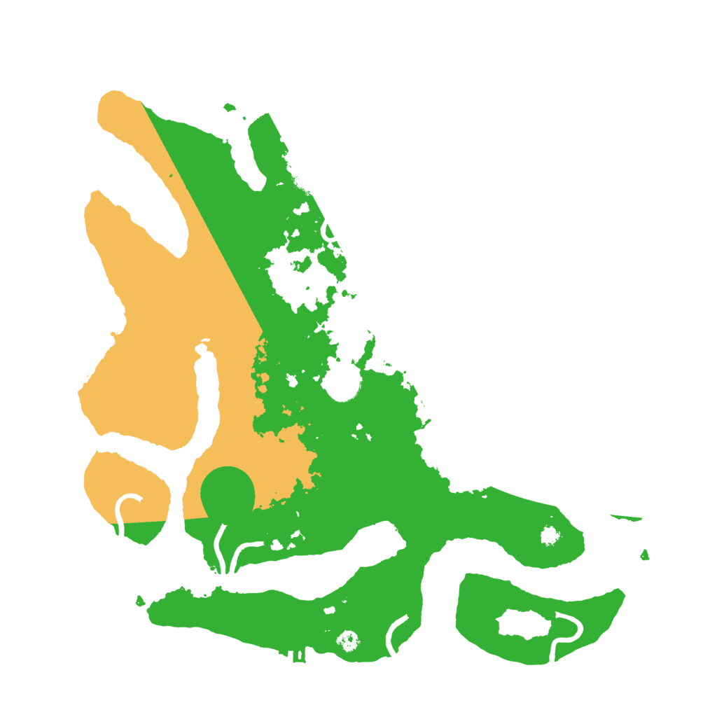 Biome Rust Map: Procedural Map, Size: 3500, Seed: 5195320