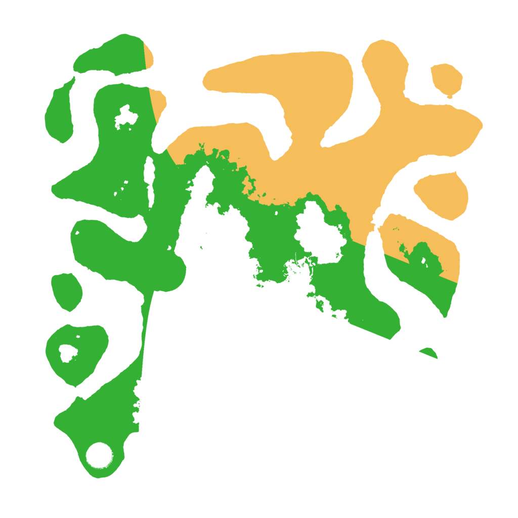 Biome Rust Map: Barren, Size: 3500, Seed: 3251024