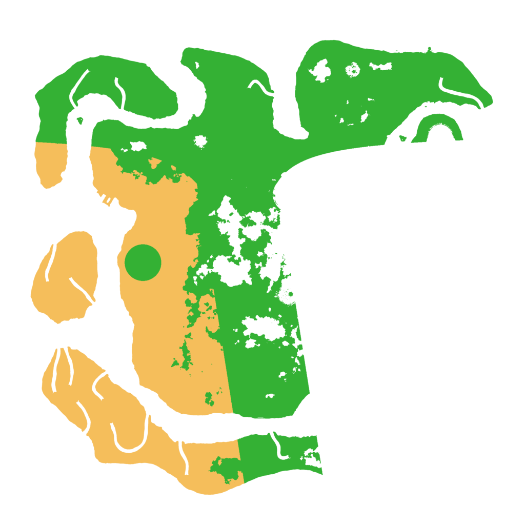 Biome Rust Map: Procedural Map, Size: 3800, Seed: 1551964