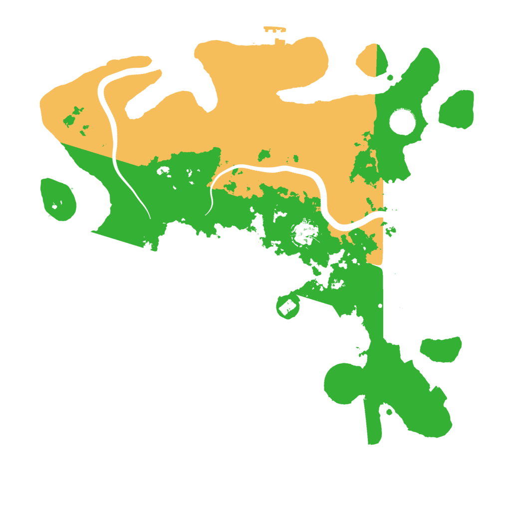 Biome Rust Map: Procedural Map, Size: 3500, Seed: 2558097