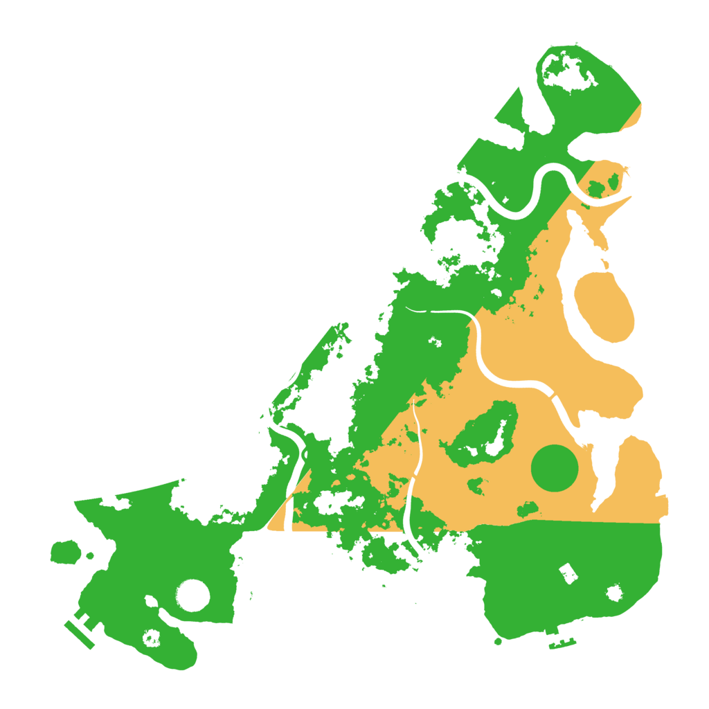 Biome Rust Map: Procedural Map, Size: 3950, Seed: 694446888