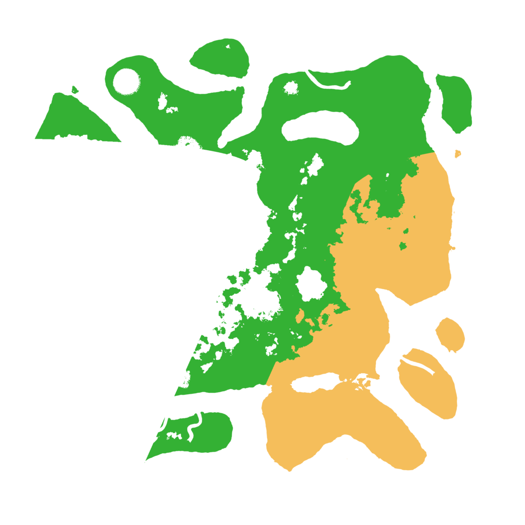 Biome Rust Map: Procedural Map, Size: 3500, Seed: 491638