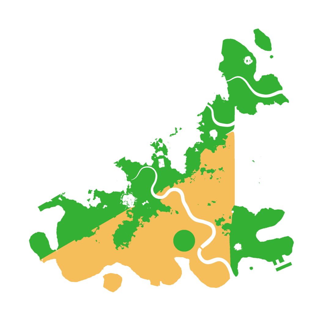 Biome Rust Map: Procedural Map, Size: 3800, Seed: 2236657