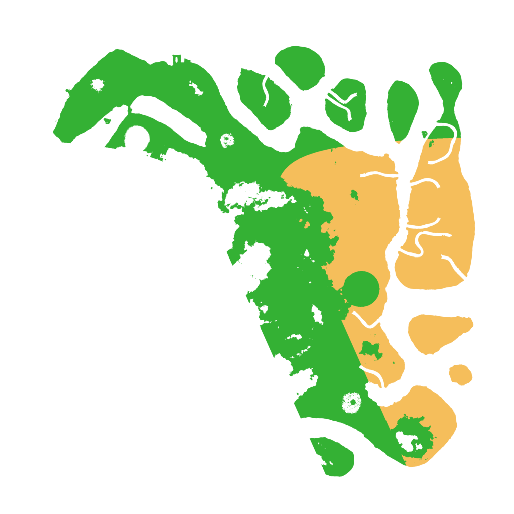 Biome Rust Map: Procedural Map, Size: 3800, Seed: 4173332