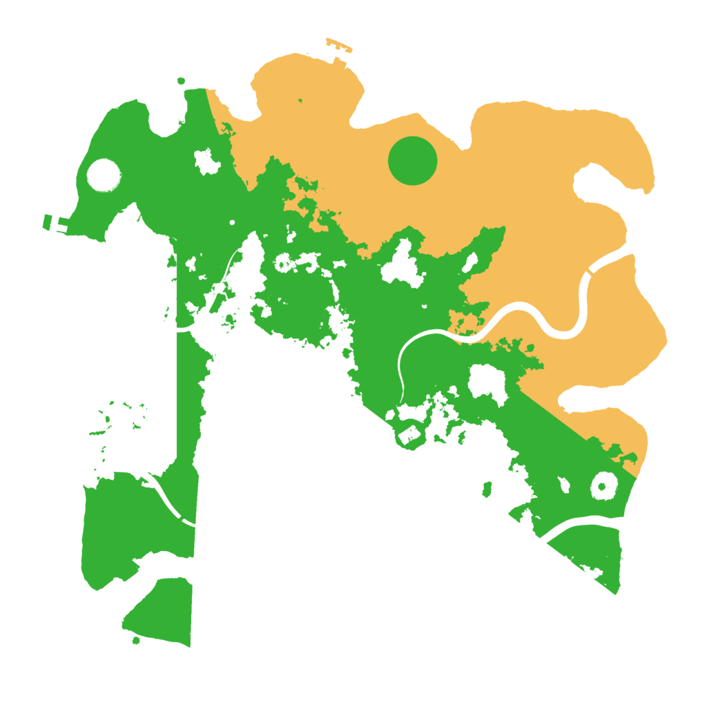 Biome Rust Map: Procedural Map, Size: 3800, Seed: 5573195