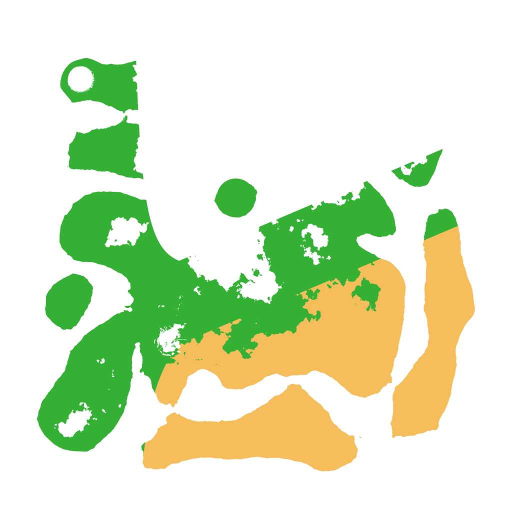 Biome Rust Map: Barren, Size: 3500, Seed: 311951