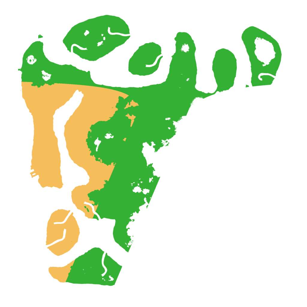 Biome Rust Map: Procedural Map, Size: 3500, Seed: 742580