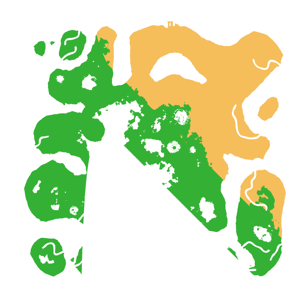 Biome Rust Map: Procedural Map, Size: 3700, Seed: 3378726