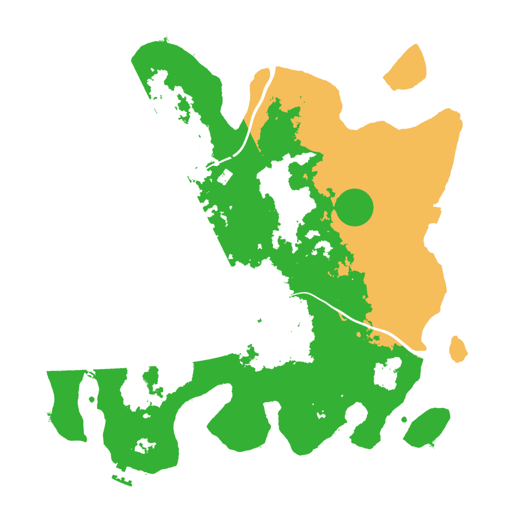Biome Rust Map: Procedural Map, Size: 3550, Seed: 259205