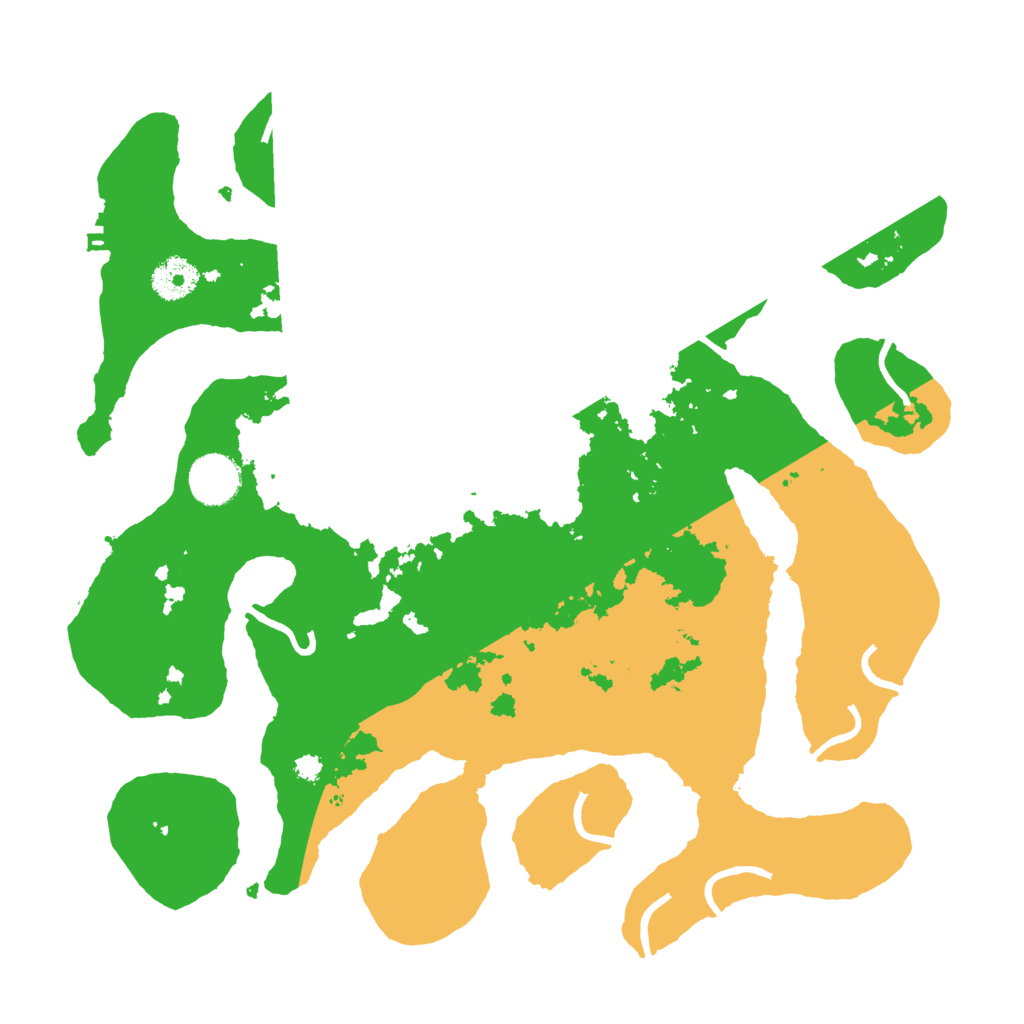 Biome Rust Map: Procedural Map, Size: 3500, Seed: 909462