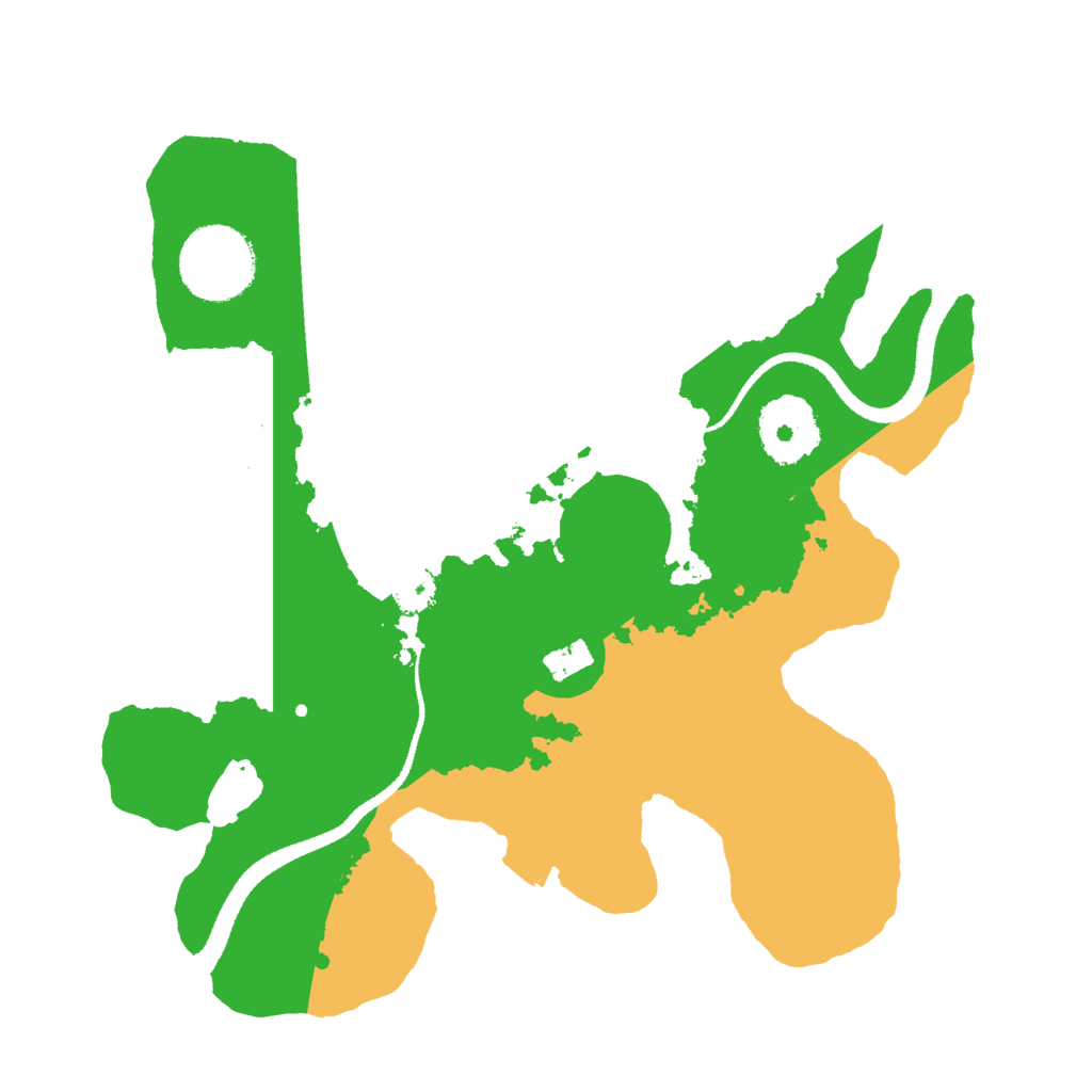 Biome Rust Map: Procedural Map, Size: 2600, Seed: 21321