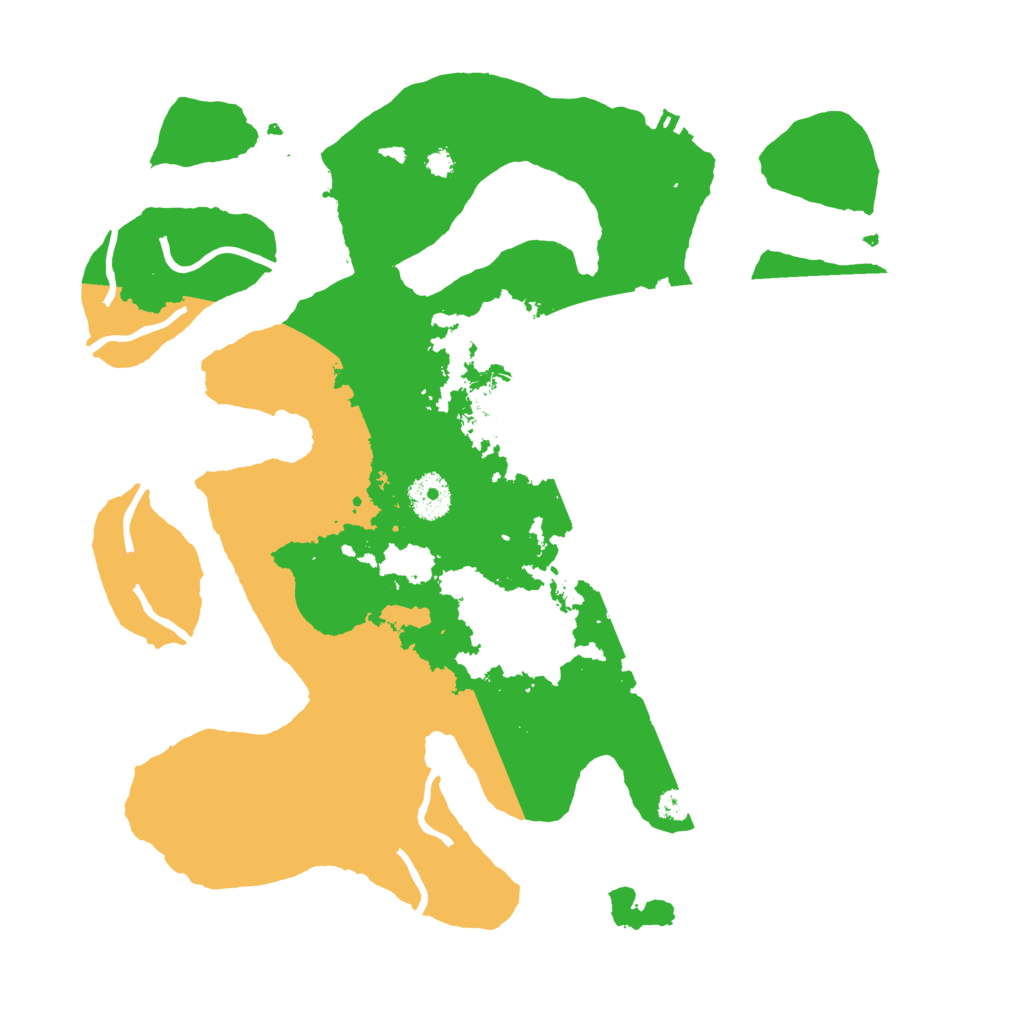 Biome Rust Map: Procedural Map, Size: 3500, Seed: 1718964