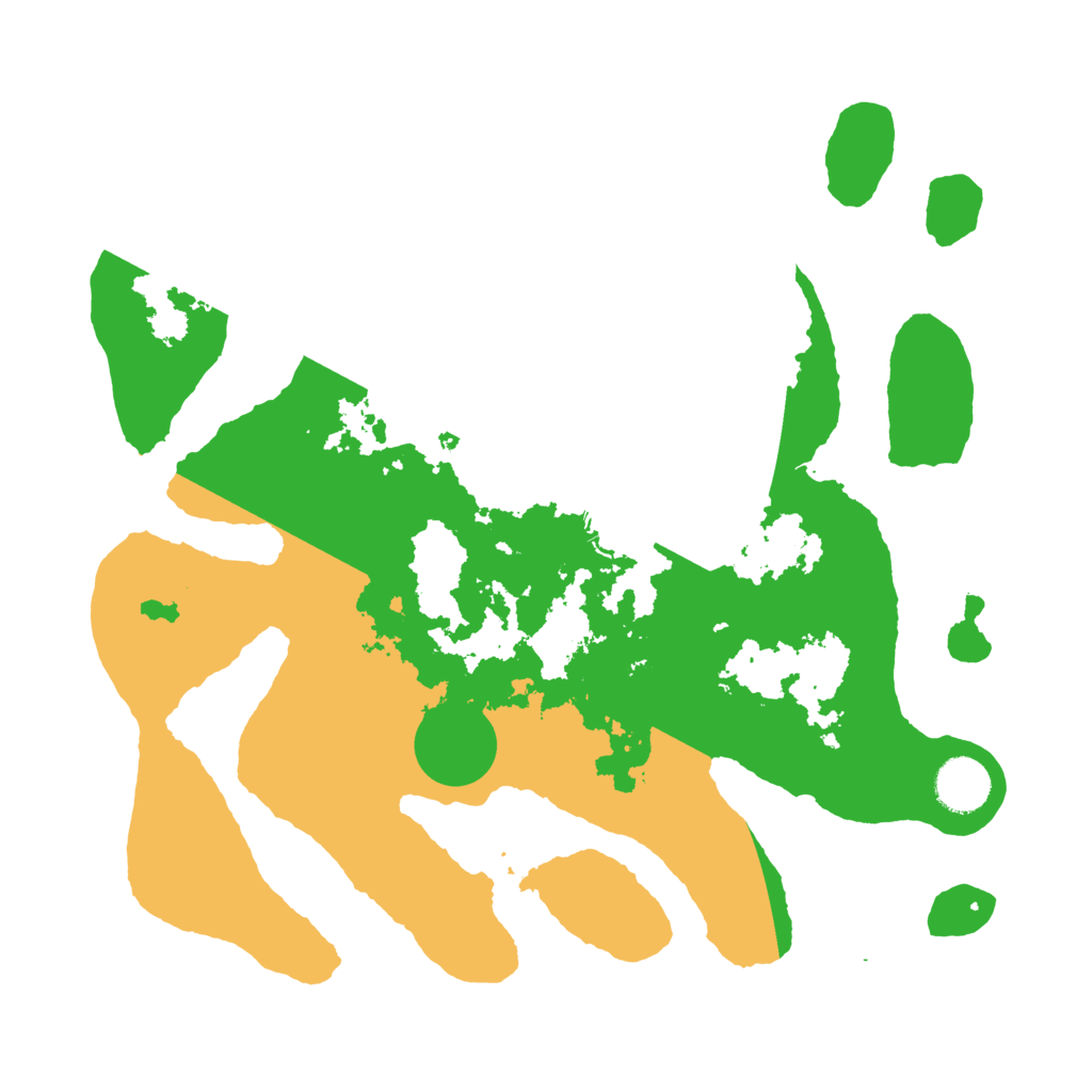 Biome Rust Map: Barren, Size: 3500, Seed: 1674544