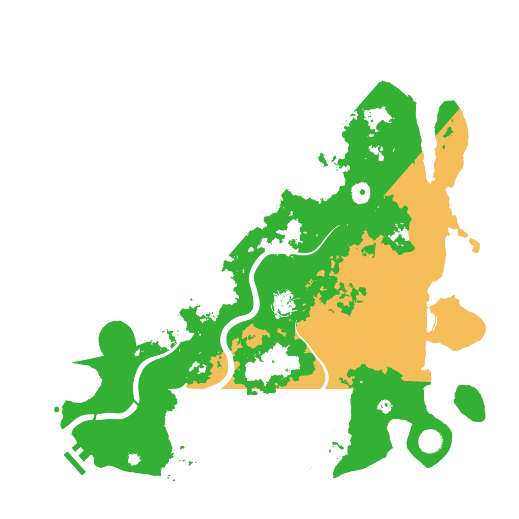 Biome Rust Map: Procedural Map, Size: 3800, Seed: 886666