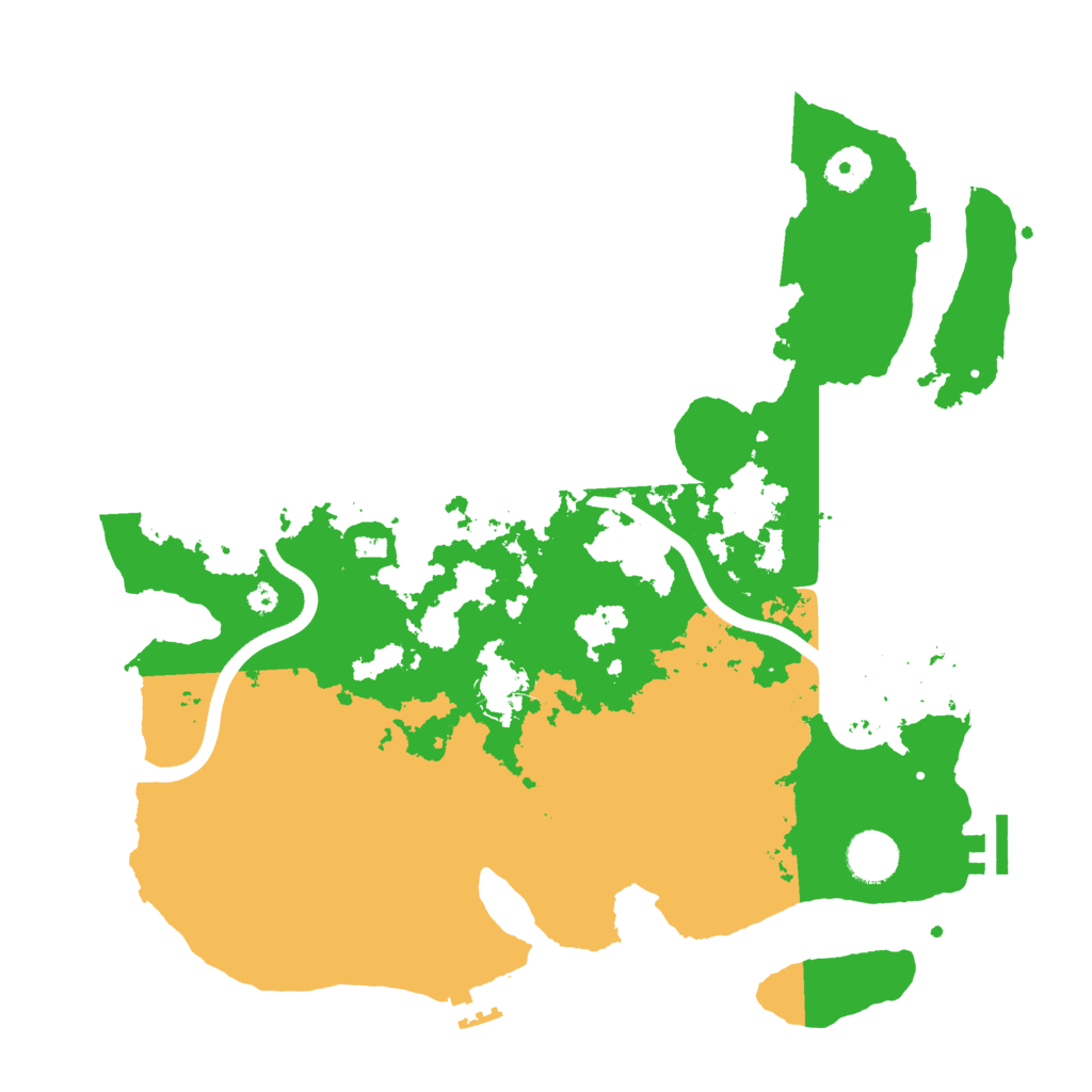Biome Rust Map: Procedural Map, Size: 3700, Seed: 5830535