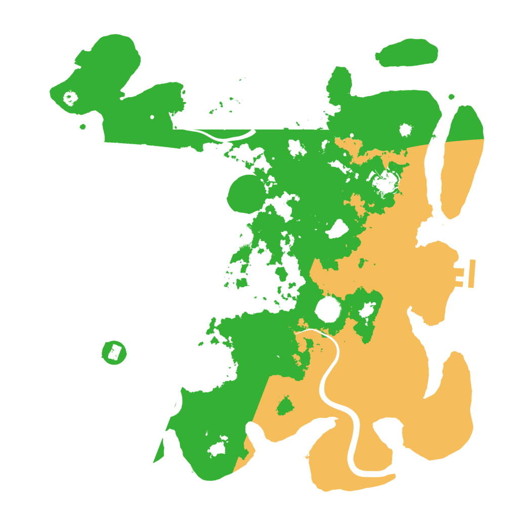 Biome Rust Map: Procedural Map, Size: 3700, Seed: 1026181