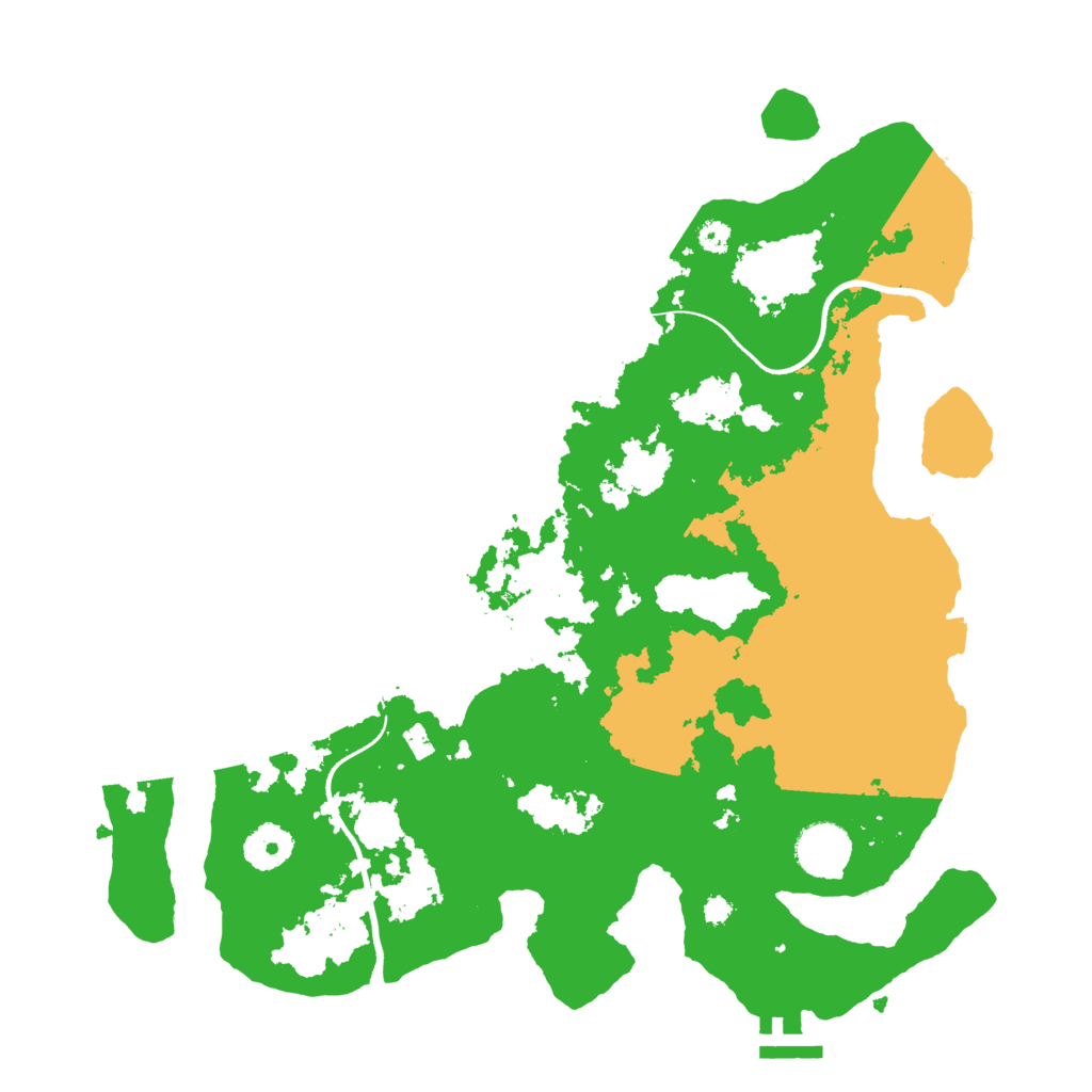 Biome Rust Map: Procedural Map, Size: 3500, Seed: 5733763
