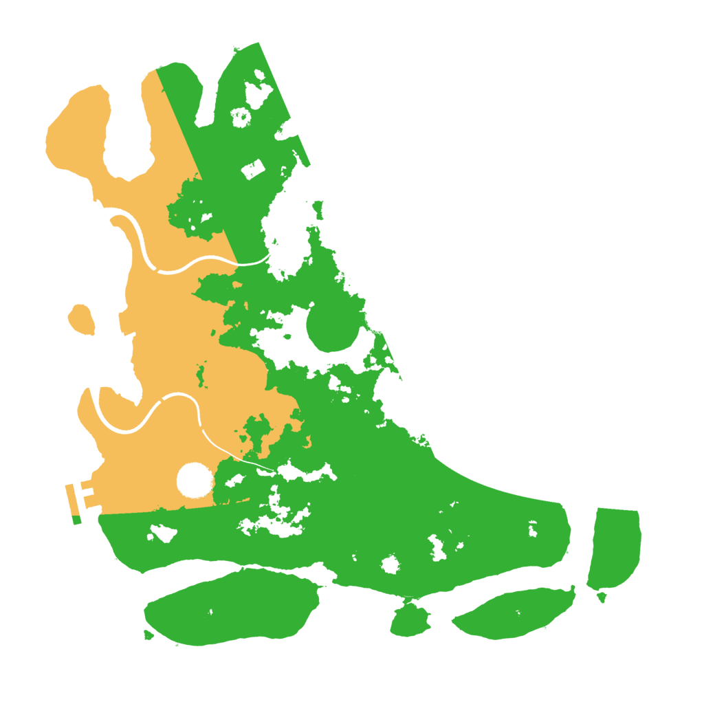 Biome Rust Map: Procedural Map, Size: 3500, Seed: 4344611