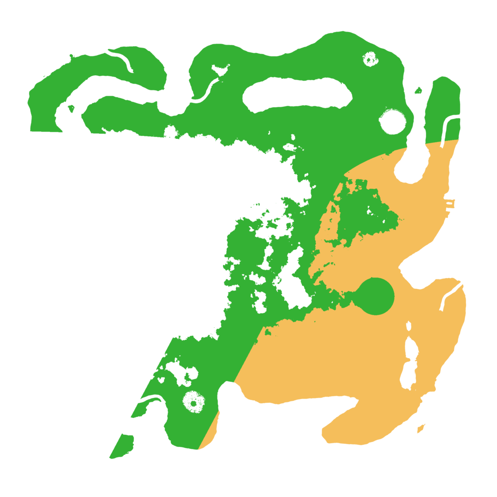 Biome Rust Map: Procedural Map, Size: 3500, Seed: 6272303