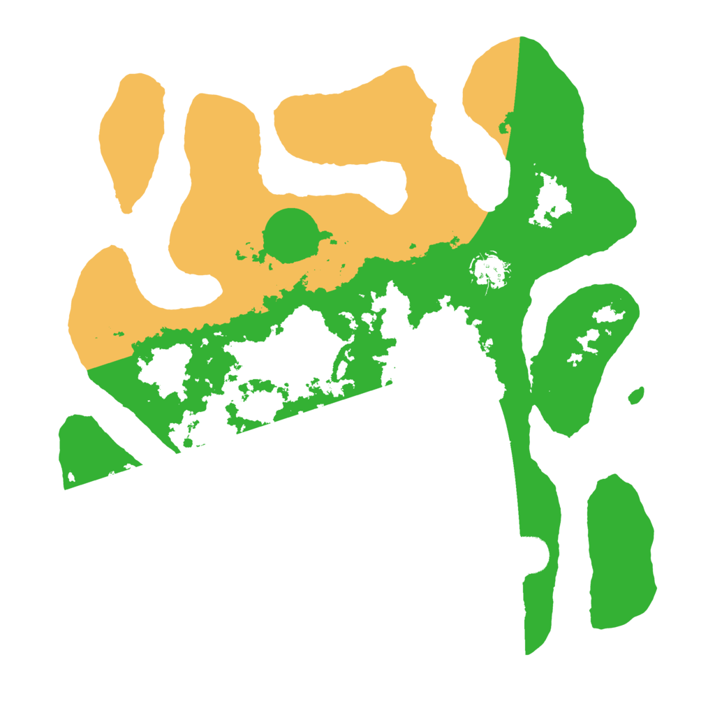 Biome Rust Map: Barren, Size: 3500, Seed: 389445