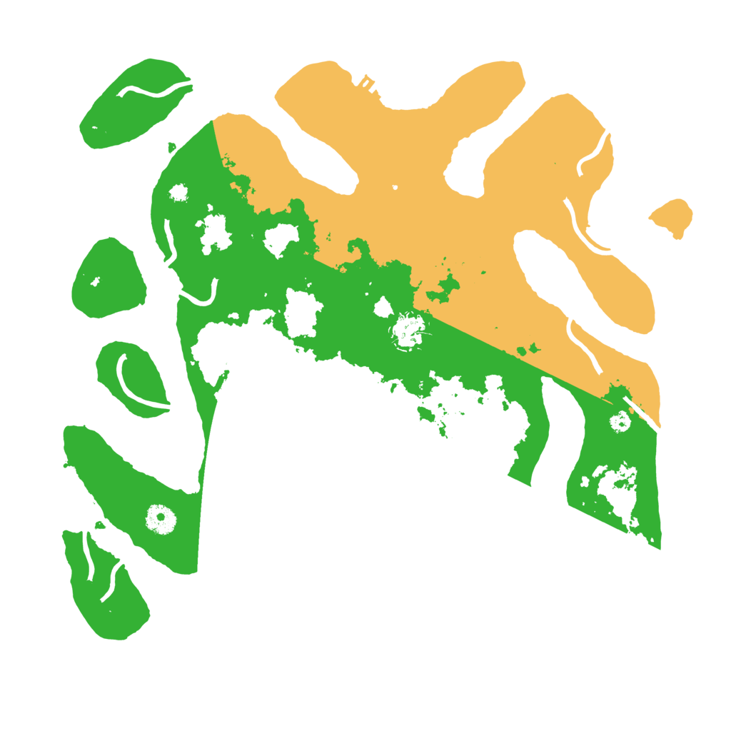 Biome Rust Map: Procedural Map, Size: 3700, Seed: 3459802