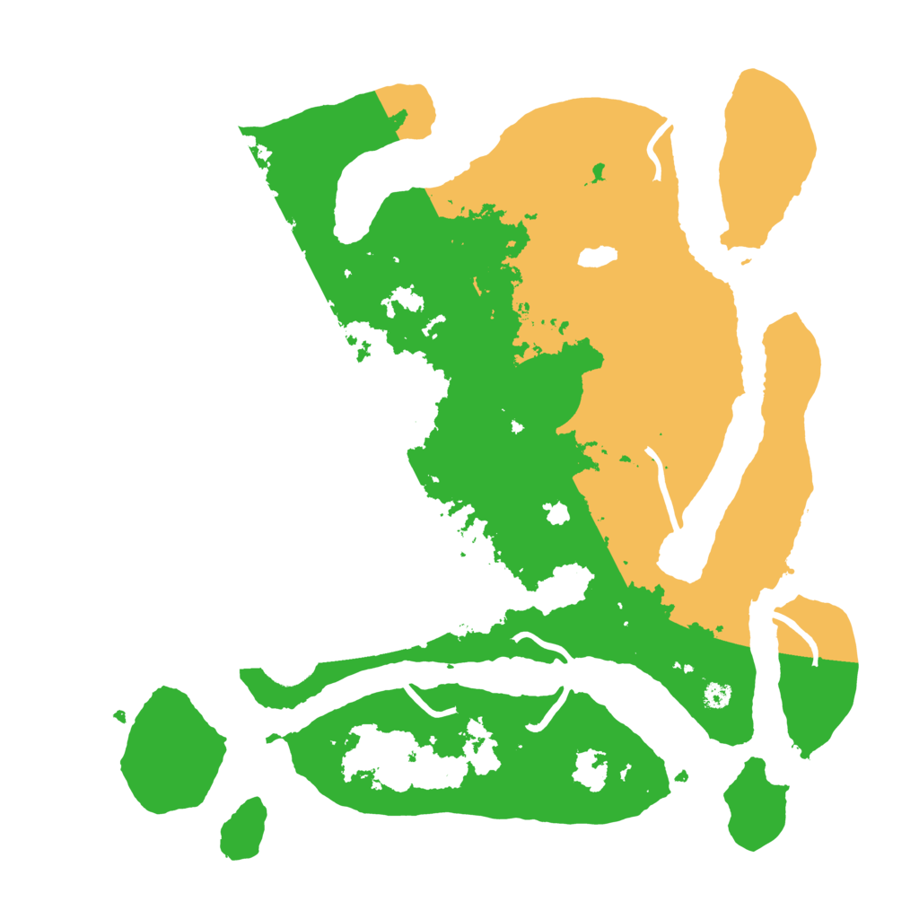 Biome Rust Map: Procedural Map, Size: 3500, Seed: 87637