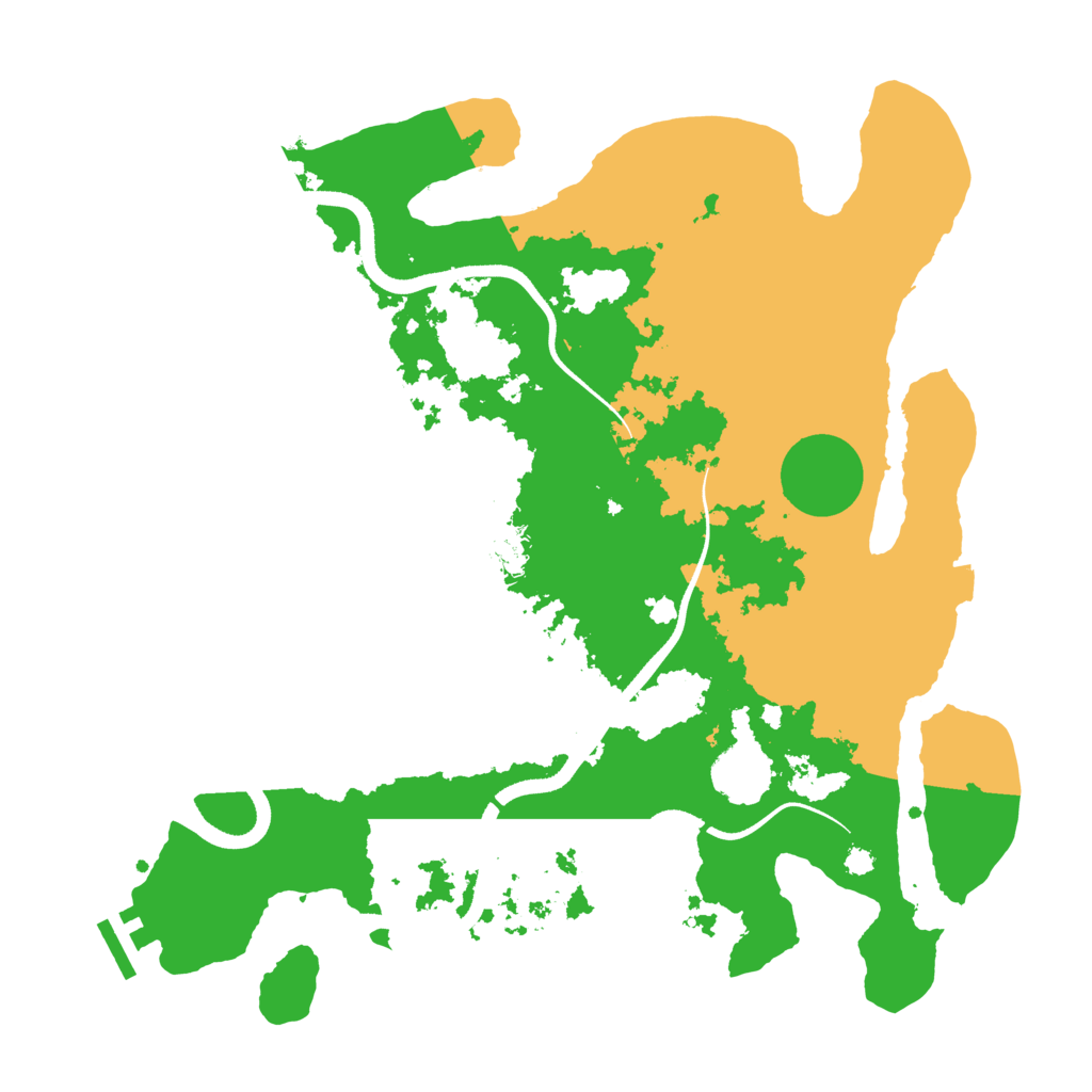 Biome Rust Map: Procedural Map, Size: 3500, Seed: 87637