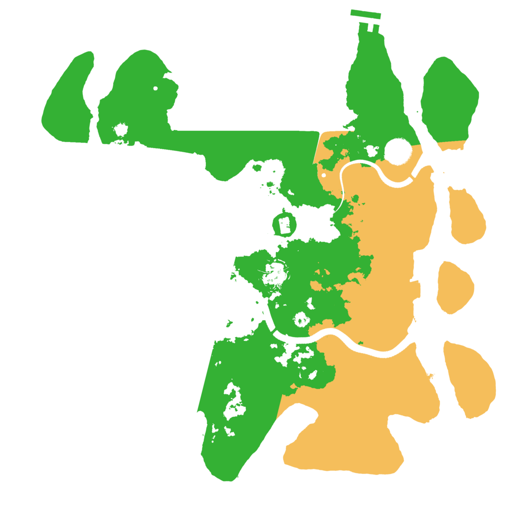 Biome Rust Map: Procedural Map, Size: 3500, Seed: 3105650