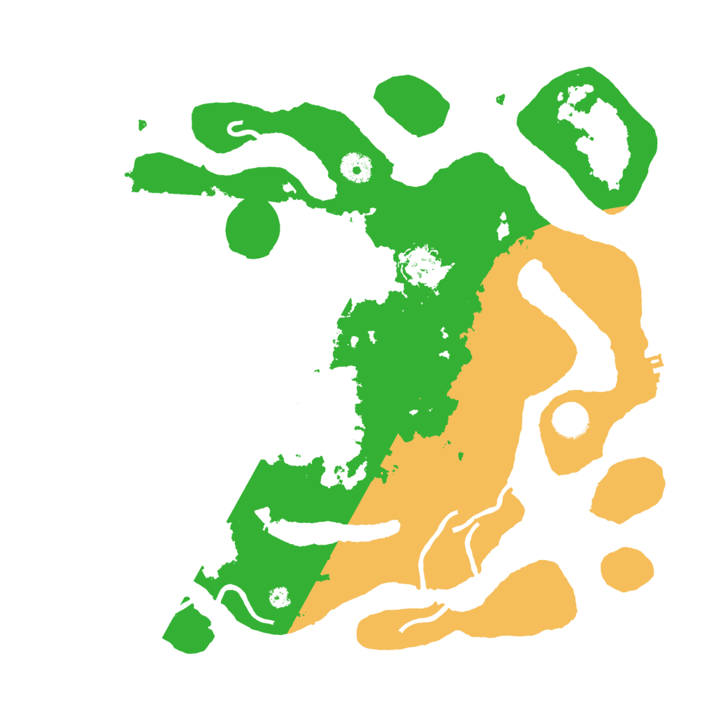 Biome Rust Map: Procedural Map, Size: 3500, Seed: 2632966