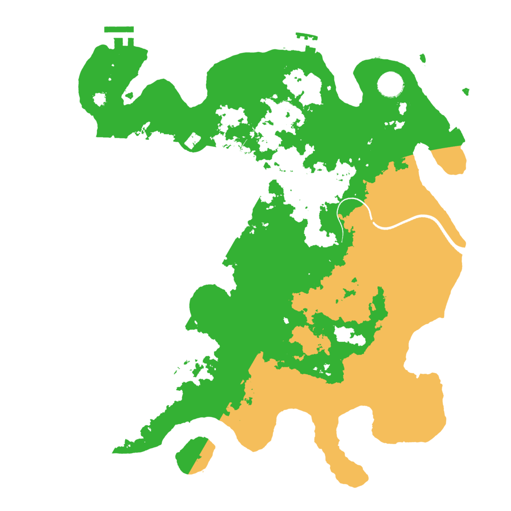 Biome Rust Map: Procedural Map, Size: 3500, Seed: 419047