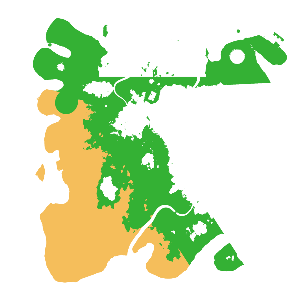 Biome Rust Map: Procedural Map, Size: 3700, Seed: 6209831