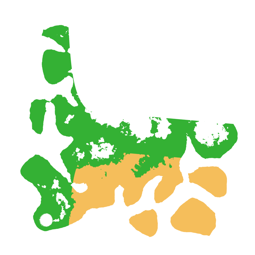 Biome Rust Map: Barren, Size: 3500, Seed: 5218220