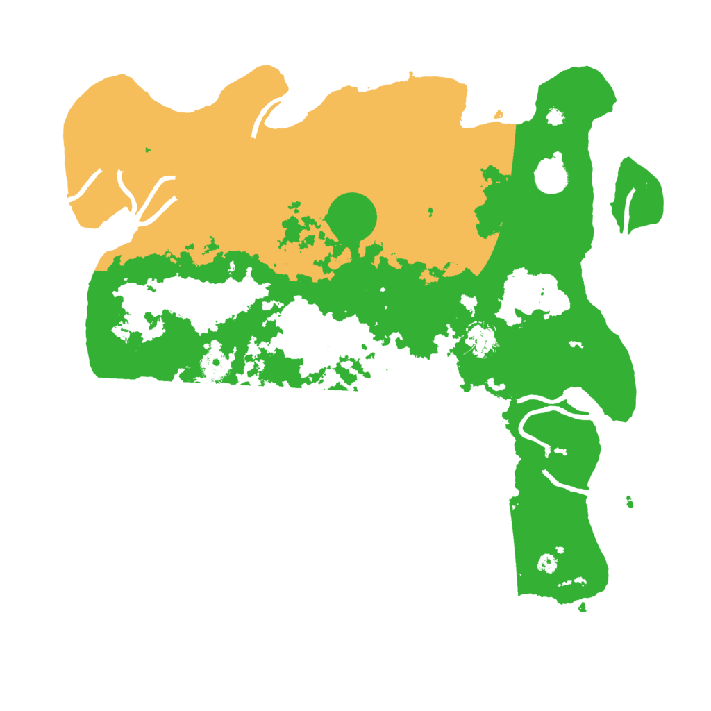 Biome Rust Map: Procedural Map, Size: 3800, Seed: 4446666