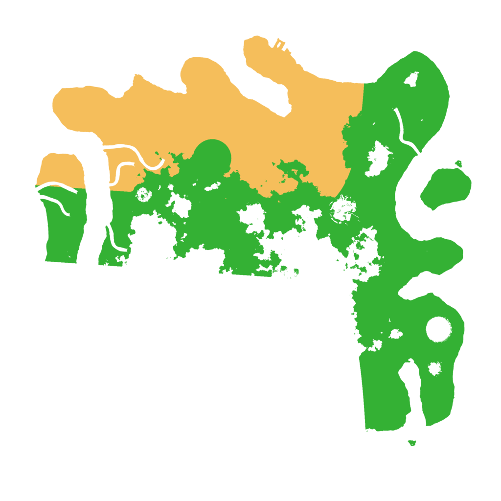 Biome Rust Map: Procedural Map, Size: 3500, Seed: 4502635