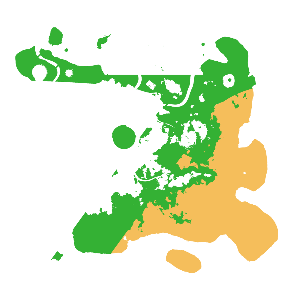 Biome Rust Map: Procedural Map, Size: 3500, Seed: 3382994