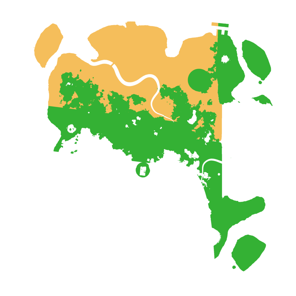 Biome Rust Map: Procedural Map, Size: 3500, Seed: 3823771