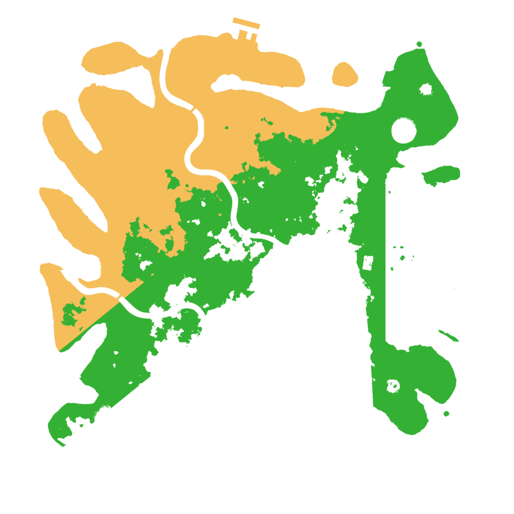 Biome Rust Map: Procedural Map, Size: 3800, Seed: 2601